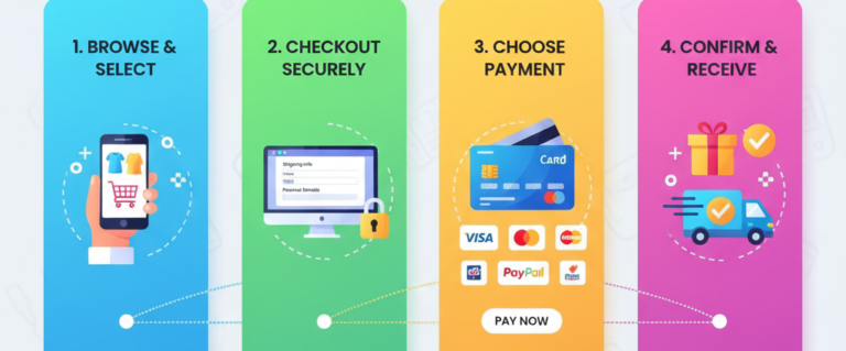 steps to shop online